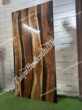 Exterior Wooden Black Epoxy Doors, Barn Door, Sliding Door, For Apartment, Interior bathroom door & Modern barn door, wood door, patio door Unique Handicrafts IND